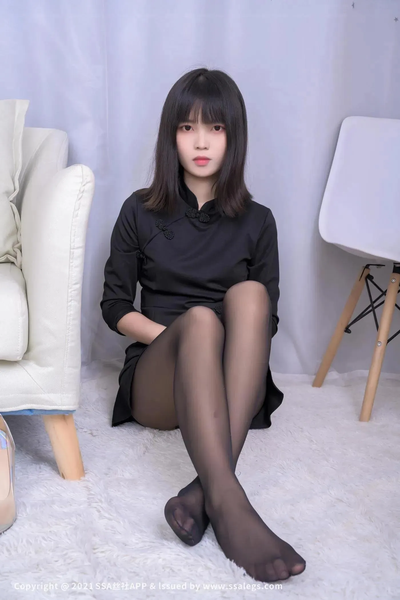 [SSA丝社]超清写真 NO.727 腿模丹丹的黑丝美足（下） [74P]插图4